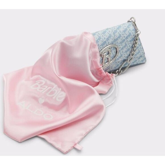 NWT~ALDO X BARBIE VOGUE Blue & Rhinestones Limited Edition Shoulder Bag Purse - Picture 6 of 15